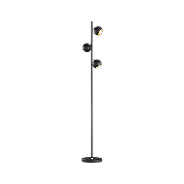 Dakota floor lamp 3xG9 matt black/gold image 1