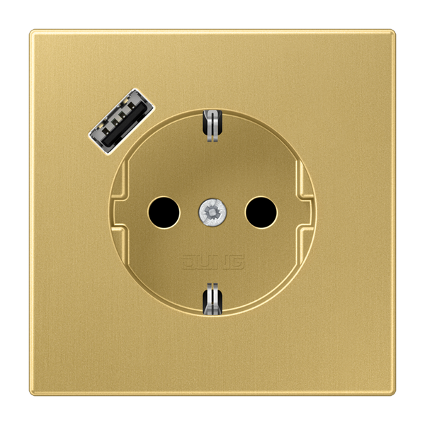 Schuko socket with LED pilot light ME1520-OATLNW image 2