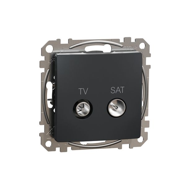 TV/SAT Socket intermediate 10db, Sedna, Anthracite image 3