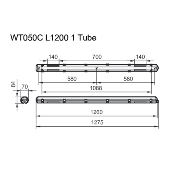 WT050C 1xTLED L1200 image 2