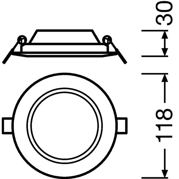 DOWNLIGHT SLIM ROUND 105 6 W 4000 K WT image 2