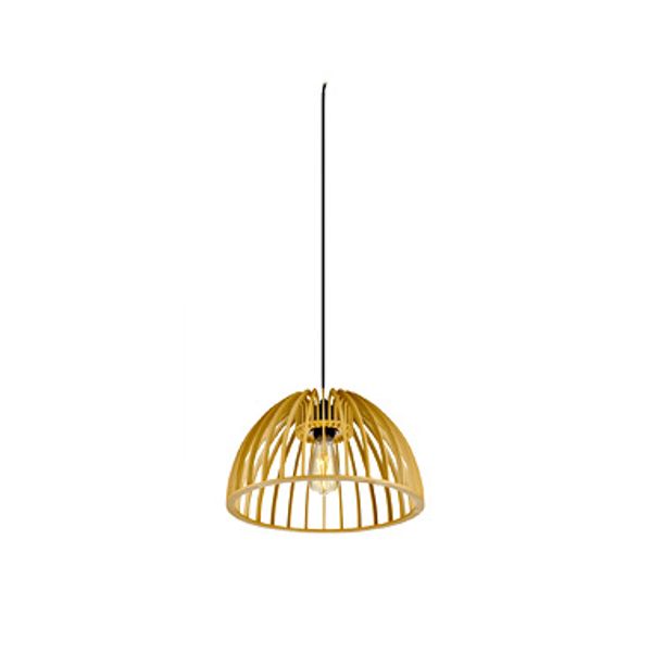 WUD pendant lamp E27 half round   1 x max. 60W black image 1