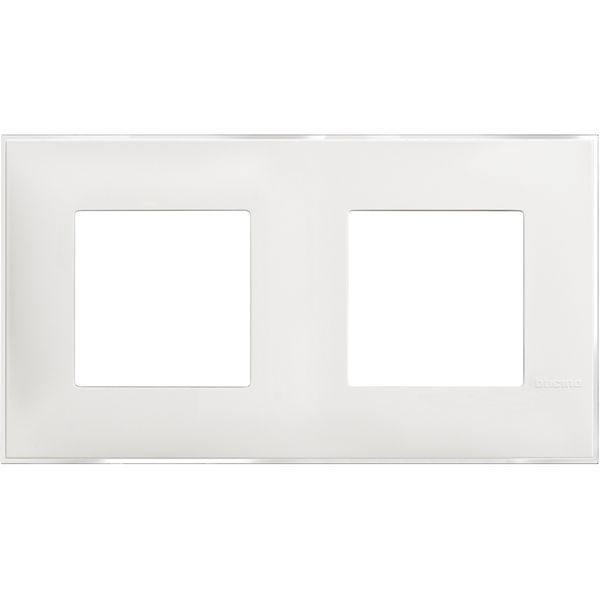 CLASSIA - COVER PLATE 2X2P ICE SATIN image 1