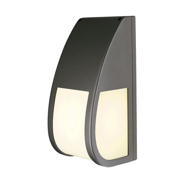 KERAS ELT wall lamp, E27 ESL, max. 25W, IP54, anthracite image 1