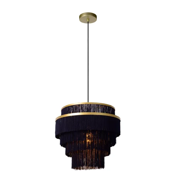 Lucide EXTRAVAGANZA FRILLS - Pendant light - Ø 42 cm - 1xE27 - Matt Gold / Brass image 1