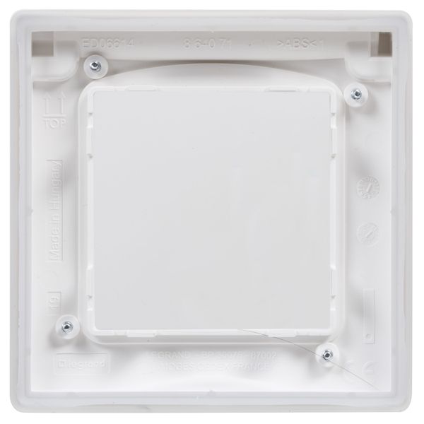 1-GANG PLATE IP44 WHITE image 3