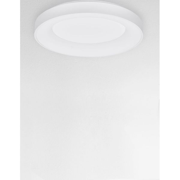 3000K Triac Dimmable Sandy White Aluminium   & Acrylic  LED 50 Watt 230 Volt  2864Lm IP20  D: 60 H: 9 cm image 1