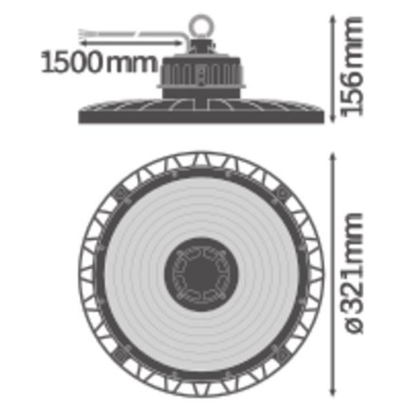 HIGH BAY GEN 4 210W 865 70DEG IP65 image 3