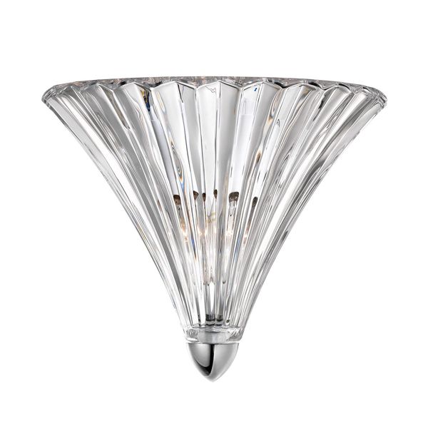 Chrome Metal & Clear Glass LED E14 1x5 Watt 230 Volt IP20 Bulb Excluded D: 25 W: 16 H: 20 cm image 1