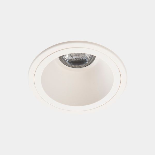 Downlight Lite ø105mm 6.7W LED warm-white 3000K CRI 80 30.2º ON-OFF White IP54 510lm image 1