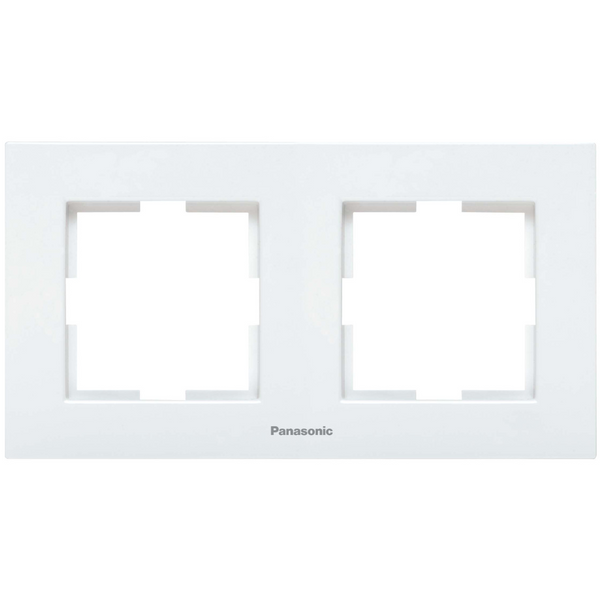 Karre Plus Accessory White Two Gang Frame image 1