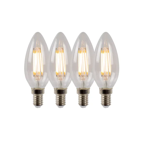 Bulb C35 Filament Dimmable E14 4x4W 360LM 2700K image 1