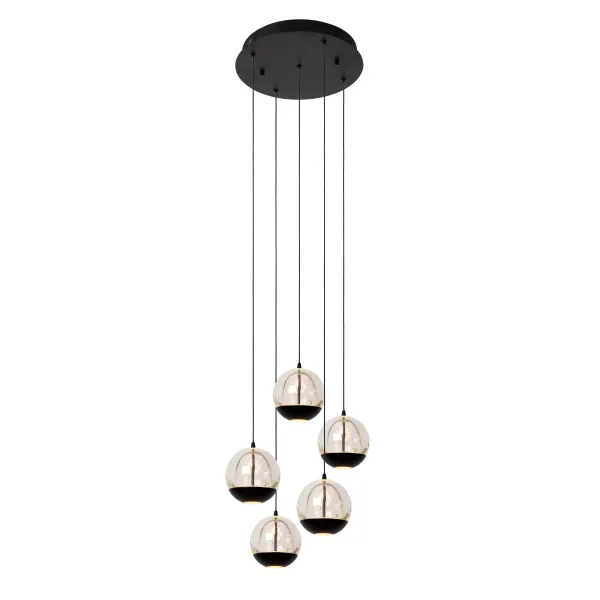 SENTUBAL Pendant light-Black-Ø35-LED Dimm.-5,2W image 1