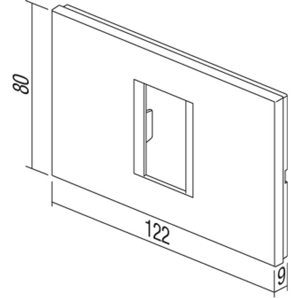 Cover frame 1/3M, black image 5