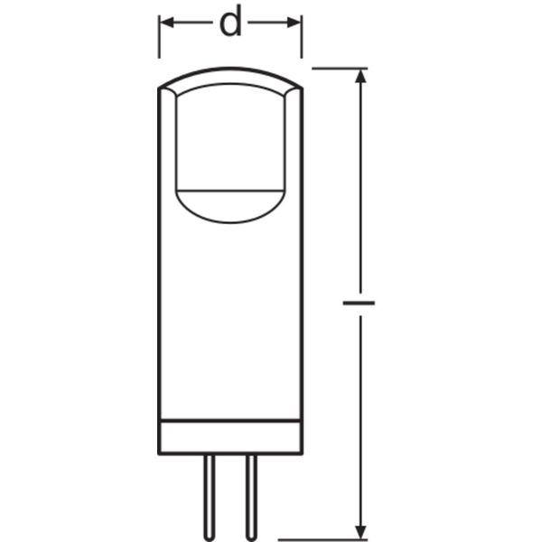 LED PIN 12 V 1.8W 827 Clear G4 image 8