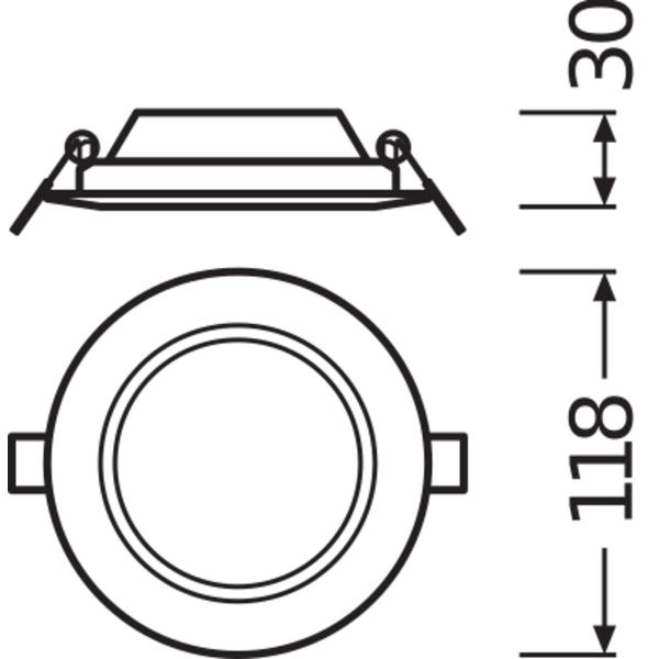 DOWNLIGHT SLIM ROUND 105 6 W 6500 K WT image 15