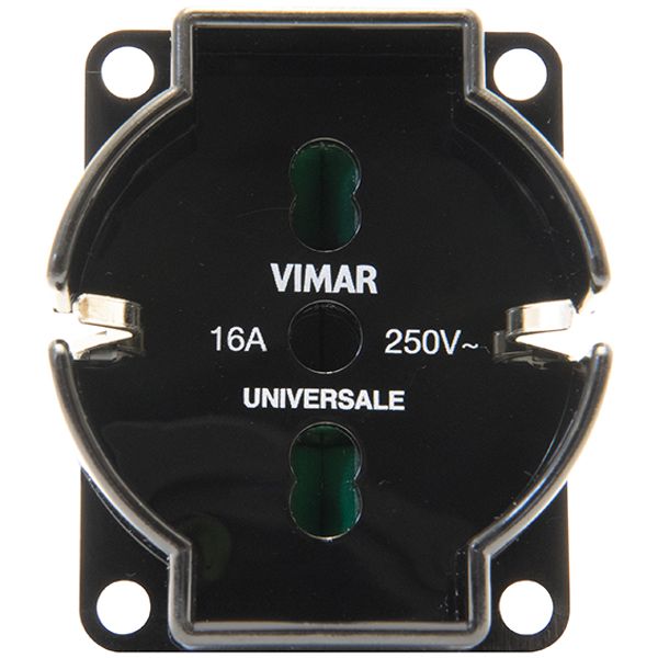 Universal outlet insert black image 1