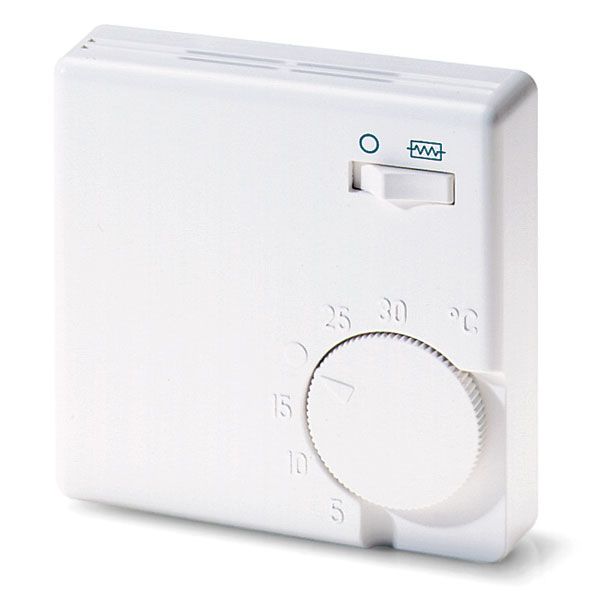 Room controller, 5-30C, AC 230V, 1NC, 16 A, additional heater image 1