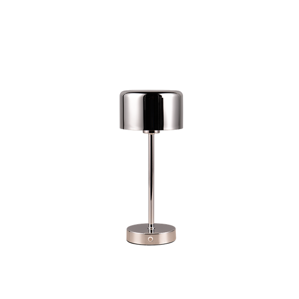 Jeff LED table lamp chrome rechargeable image 1