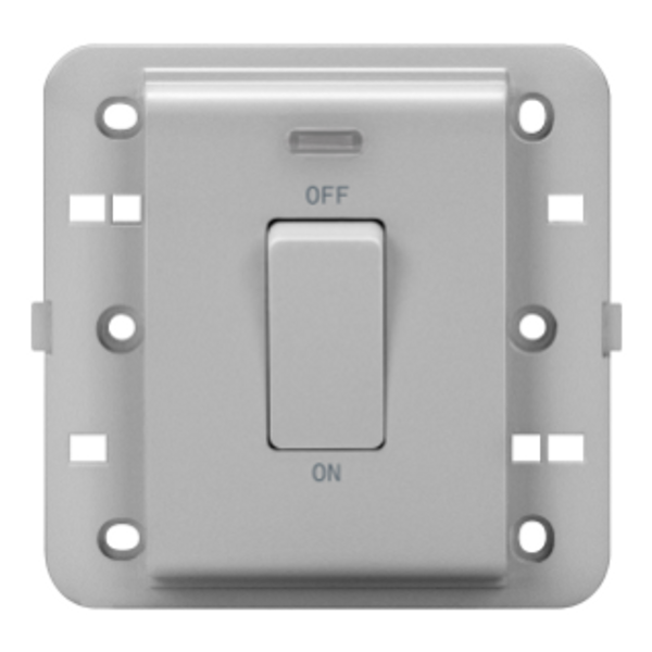 ONE-WAY SWITCH 2P 250V ac - BRITISH STANDARD - 20 A - 1 GANG - BACKLIT - TITANIUM - CHORUSMART image 1