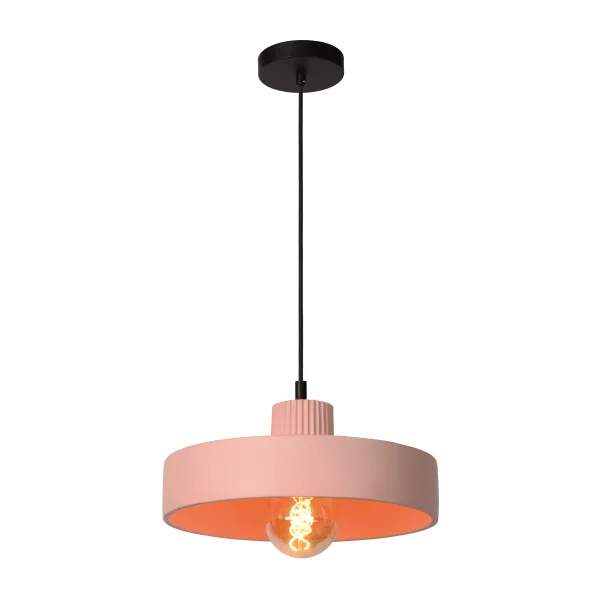 Lucide OPHELIA - Pendant light - Ø 35 cm - 1xE27 - Pink image 1