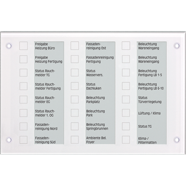 Glass front plate, white (spare part) MBT2424GLWW image 1