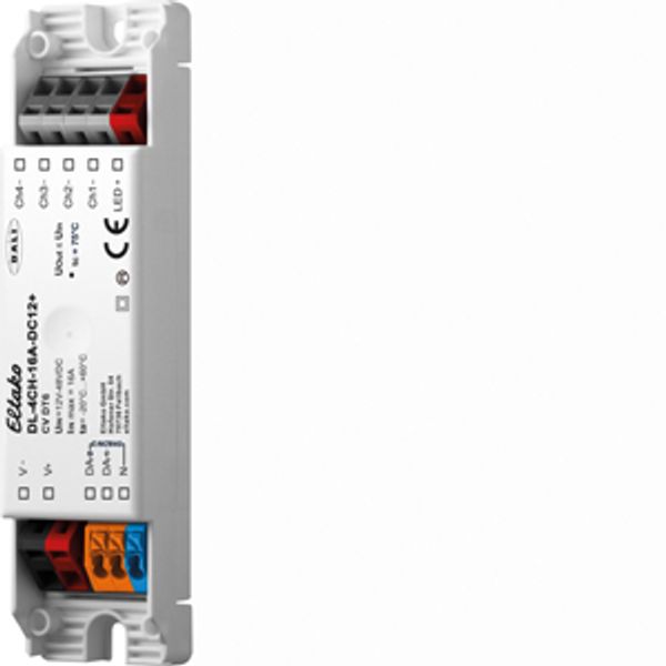 DALI LED 4 channels dimmer 16A for ceiling installation (DT6) image 1