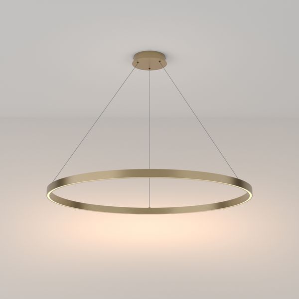 Modern Rim Pendant lamp Brass image 1