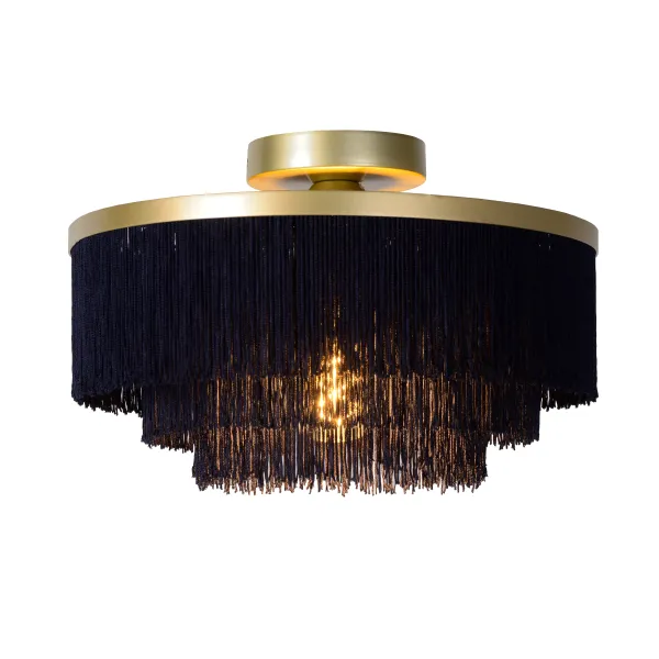 Lucide EXTRAVAGANZA FRILLS - Flush ceiling light - Ø 35 cm - 1xE27 - Matt Gold / Brass image 1