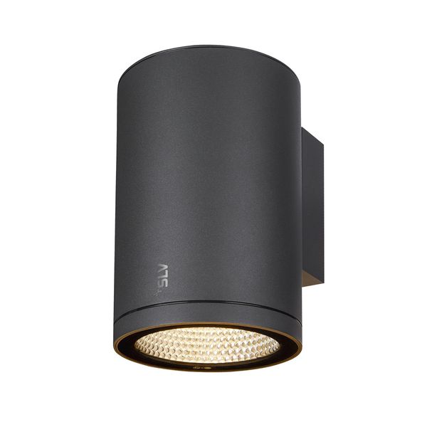 ENOLA ROUND L, single outdoor LED surface-mounted wall light anthracite CCT 3000/4000K image 1