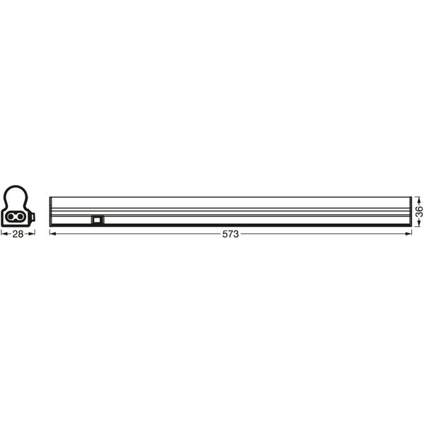 LED Sensor Batten 600mm 8W 3000K image 9