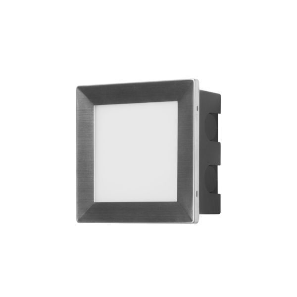Wall fixture IP65 RECT LED 3.3 LED neutral-white 4000K Stainless steel 345 image 1
