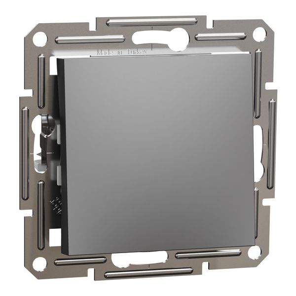 Asfora - intermediate switch, screwless terminals, wo frame, anthracite image 3