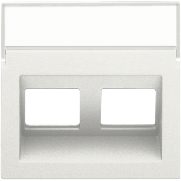 Central plate data 2x RJ oblique output, white image 1