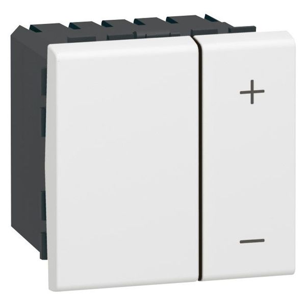 Dimmer switch Mosaic - 0-10 V - for electronic ballasts - 2 modules - white image 2