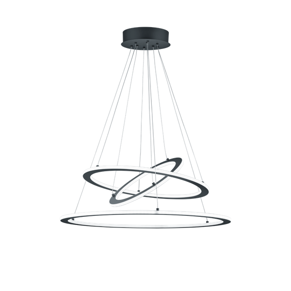 Durban LED pendant 80 cm anthracite image 1