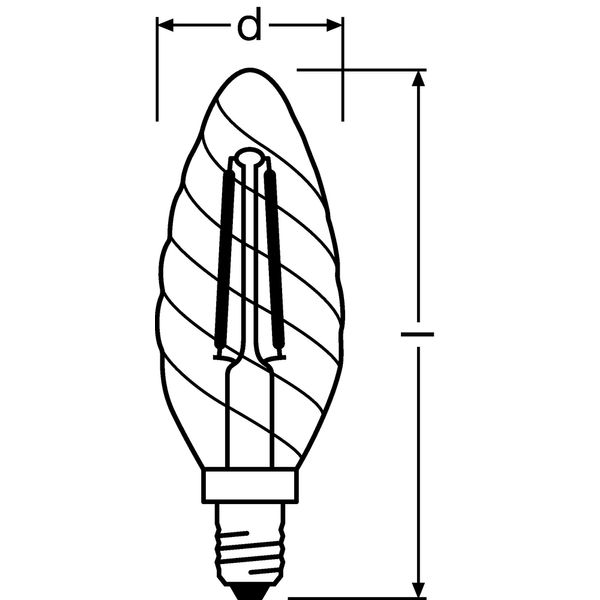 LED Retrofit CLASSIC BW 40 4 W/2700K E14 image 3