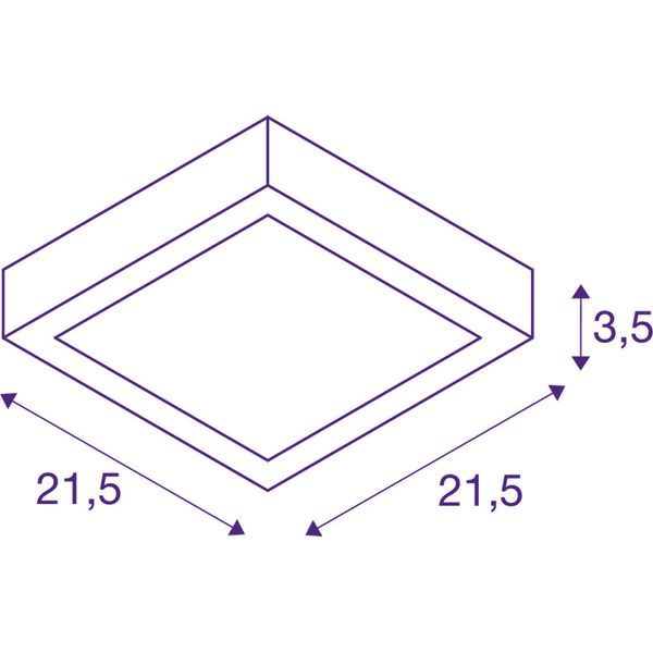 SENSER 24 CW 15W 4000K 230V IP20 white image 2