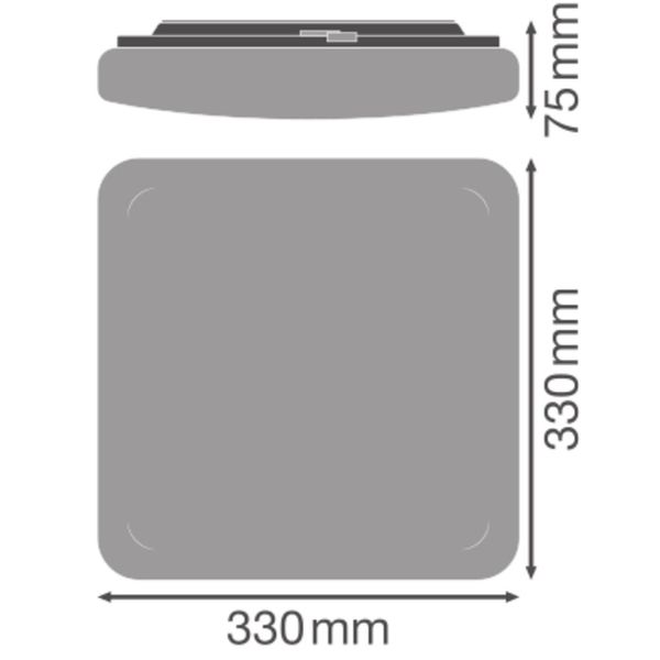 SURFACE SQUARE 330 SENSOR 24W 840 IP44 image 16