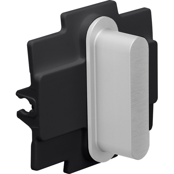 Niko Rocker for single switch functions, alu grey image 1