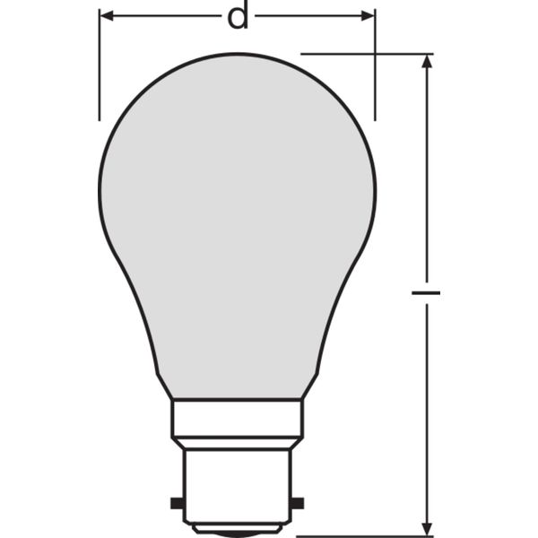 LED CLASSIC A P 4W 827 Frosted B22d image 6