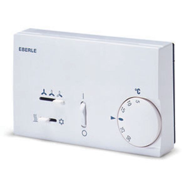 Climate controller 5-30C, AC 230V, 1 changeover contact, 6 A, on/off, fan fast/medium/slow, heating/cooling switch image 2