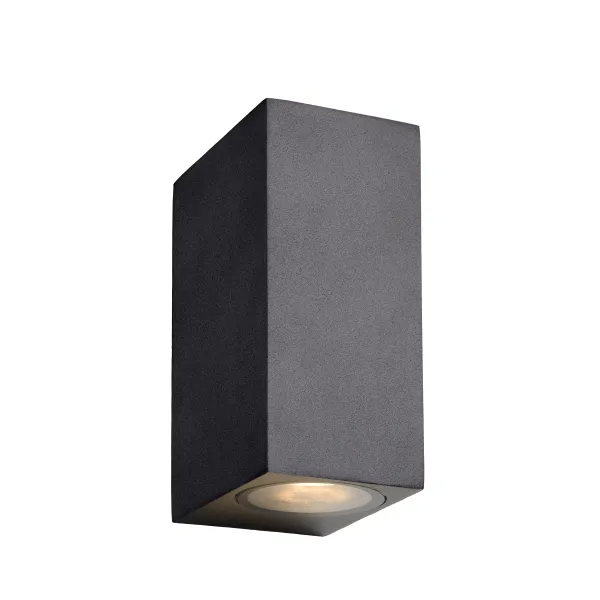 ZORA-LED Wall Light 2xGU10/5W L9 W6.5 H15cm Black image 1