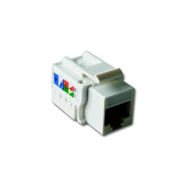 0209-507 Flush Mounted Inserts Cat 6 RJ45 8(8) 1gang white image 2