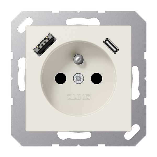 Socket fren/belg with USB type AC A1520F-15CA image 1