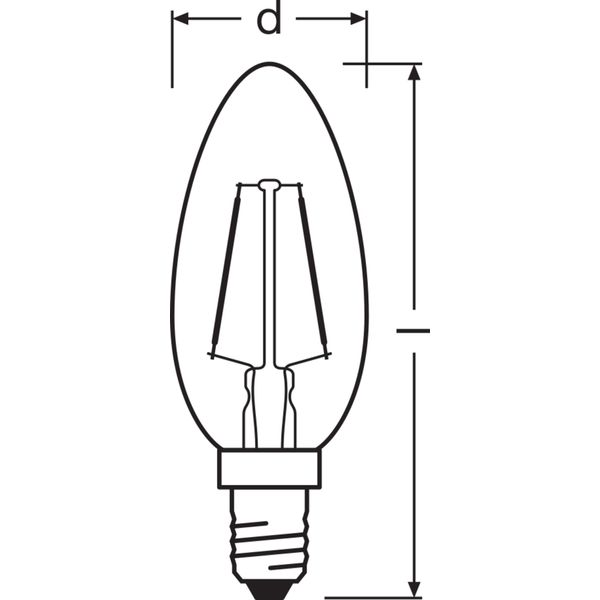 Vintage 1906® LED CLASSIC B 2.5W 824 Gold E14 image 8