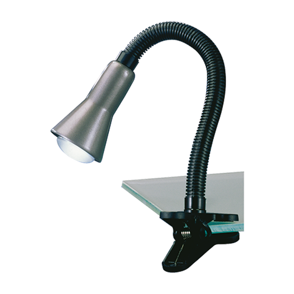 Flexo table lamp clip E14 grey image 1