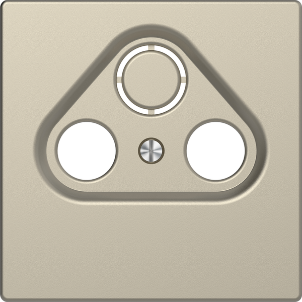 Central plate for antenna socket-outlets 2/3 holes, sahara, System Design image 4