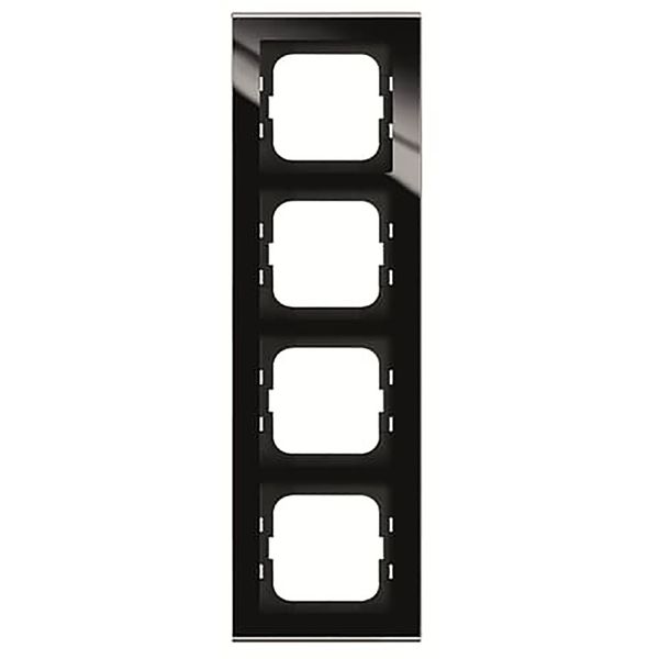 1724-245 Cover Frame Busch-axcent® glass black image 1