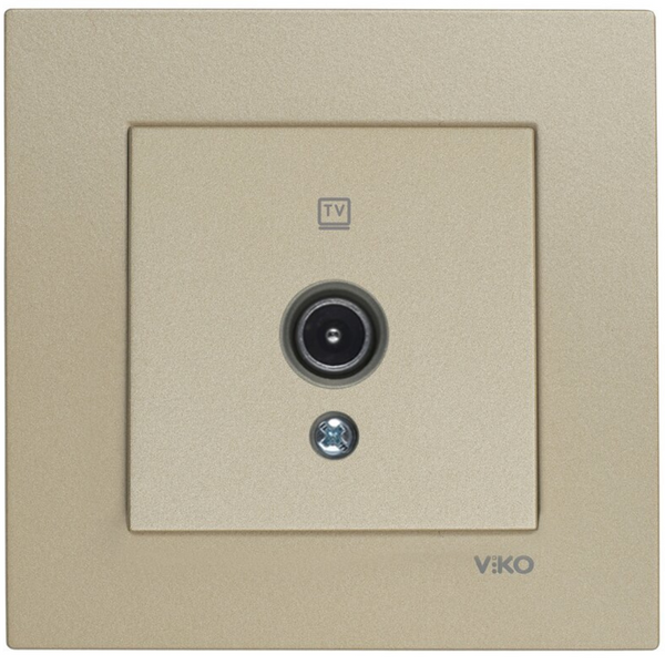 Novella Bronze TV Socket Terminated image 1